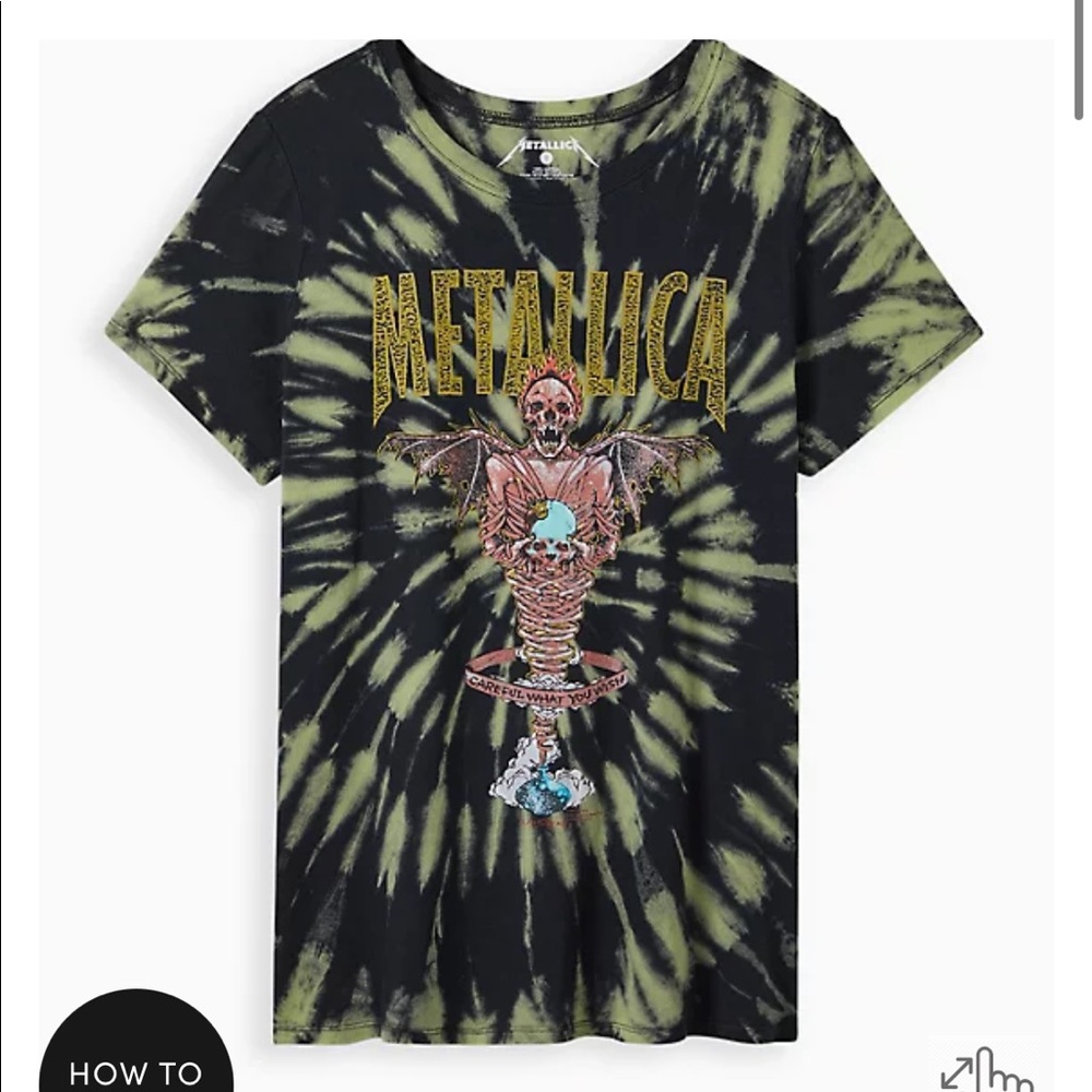 Tie dye Metallica Band Tee
